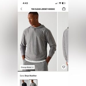 Fabletics Cloud Jersey Hoodie (L)